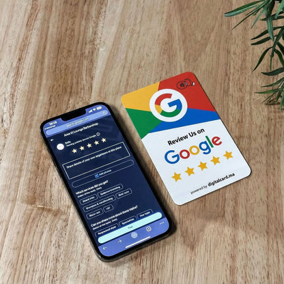 بطاقة تقييمات جوجل