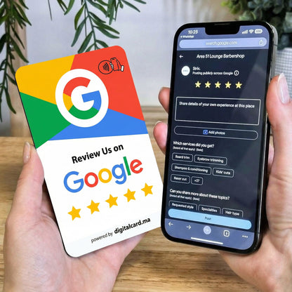 بطاقة تقييمات جوجل