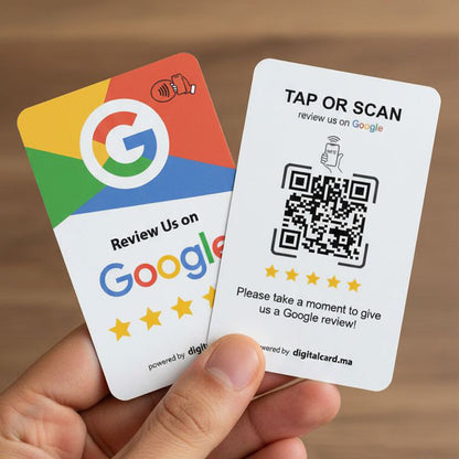 بطاقة تقييمات جوجل